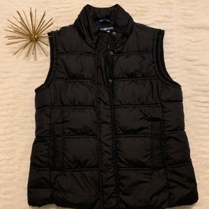 Aeropostale Midnight Black Quilted Vest